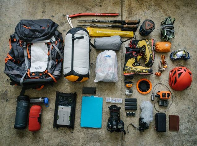 camping and hiking supplies